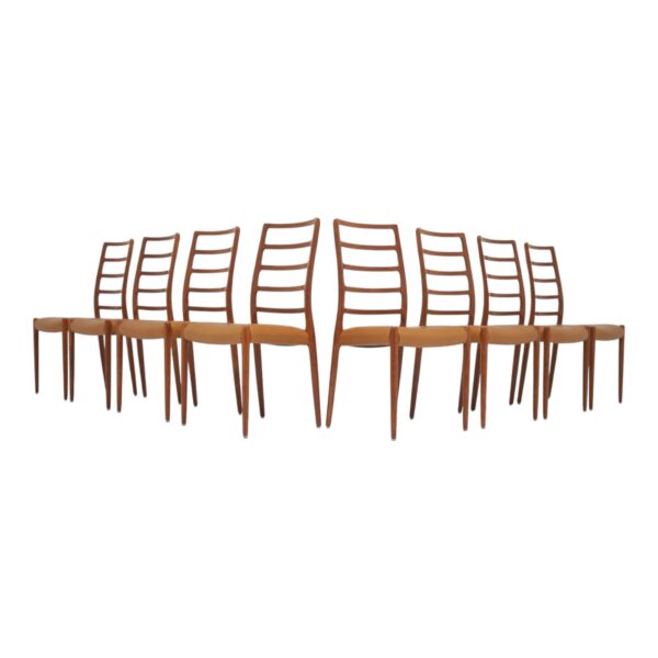 Niels Moller Teak model 82 side chairs